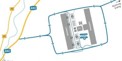 Minhenes lidosta auto noma kartē