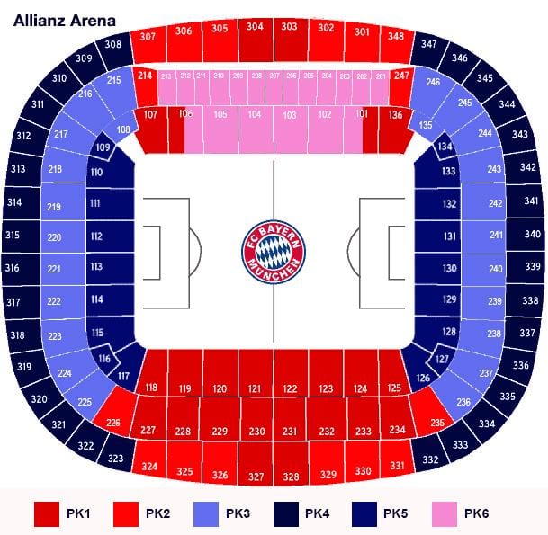 Karte allianz arena