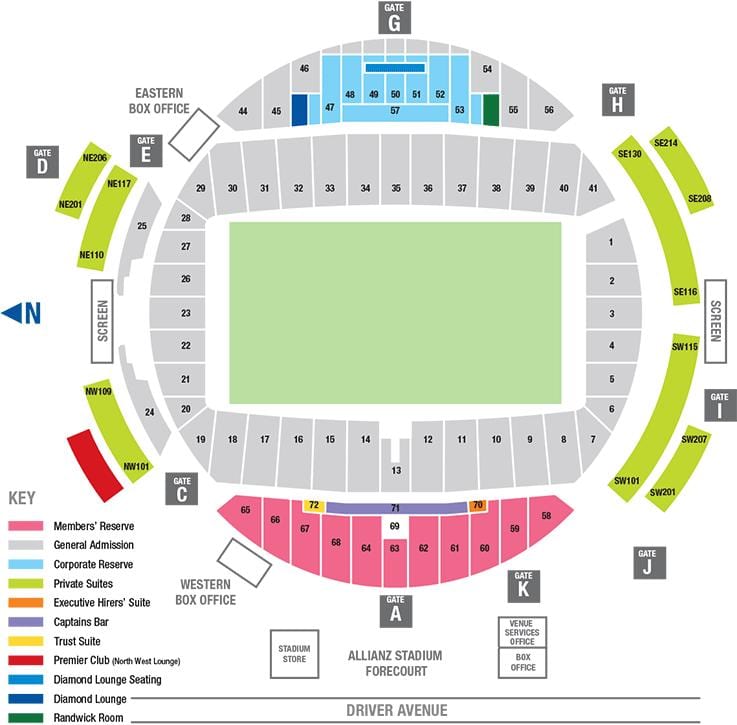 Karte allianz arena sēdeklis 