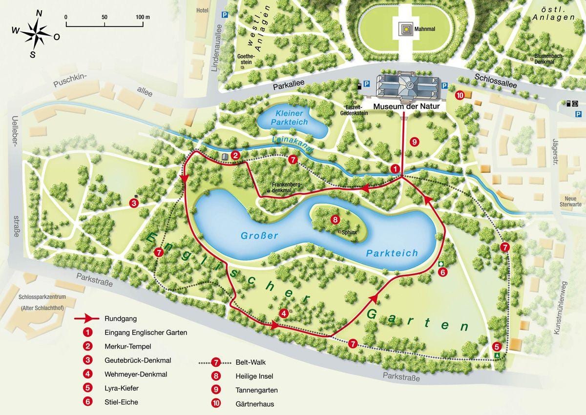 Karte angļu garten