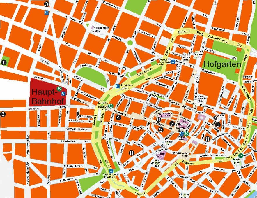 Karte minhenes alus zāles