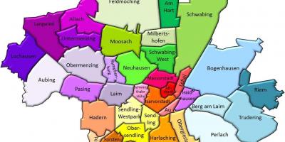 Minhenes rajoniem karte