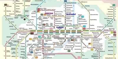 Muenchen s bahn kartē
