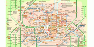 Minhenes sabiedriskā transporta karte