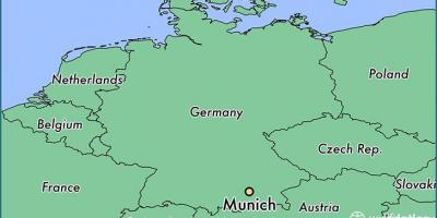 Minhenē, vācijā kartē