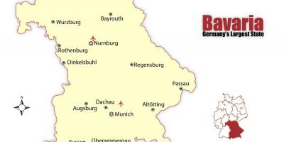 Munchen, vācija karte